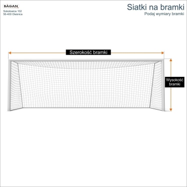Siatki na bramki 5x2 - siatka na wymiar