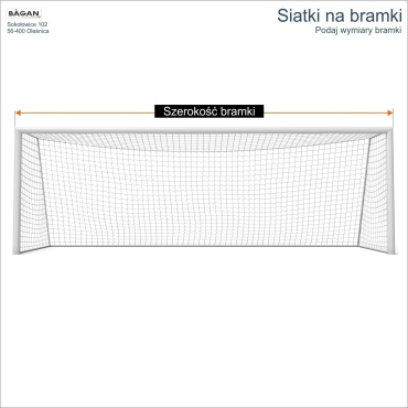 Siatki na bramki   Siatka na wymiar   Siatka bramkarska   Oczko siatki 10x10cm   Grubość siatki 3mm