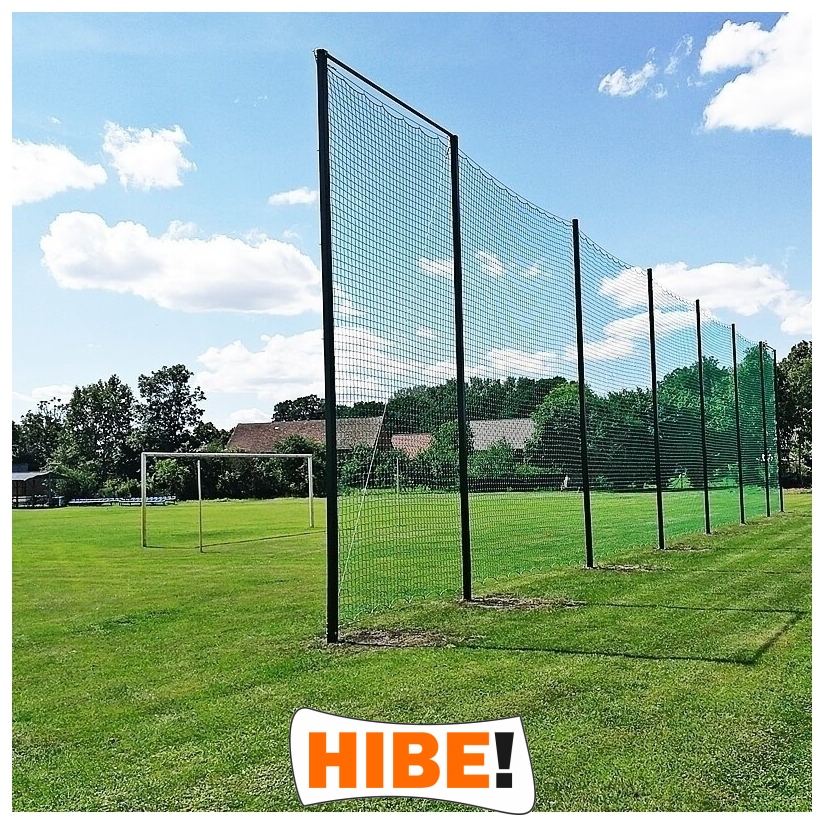 Piłkochwyt 4m wysokości   Siatka oczko 4,5x4,5cm   Grubość siatki 4mm