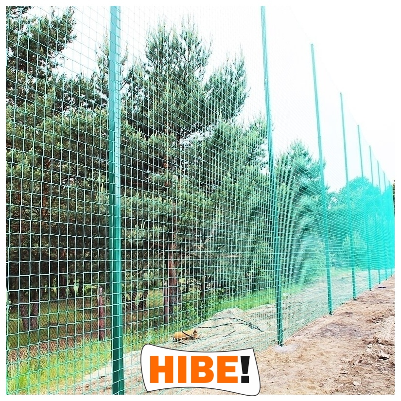 Piłkochwyt 6m wysokości   Siatka oczko 8x8cm   Grubość siatki 5mm