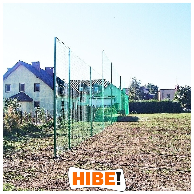 Piłkochwyt 6m wysokości   Siatka oczko 10x10cm   Grubość siatki 4mm