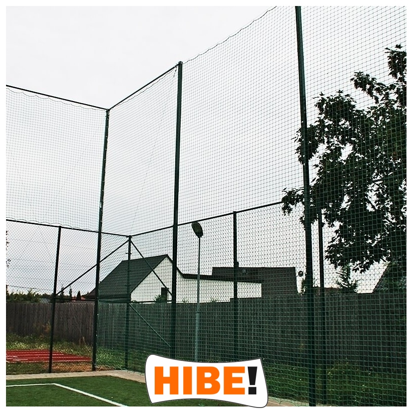 Piłkochwyt 6m wysokości   Siatka oczko 10x10cm   Grubość siatki 5mm