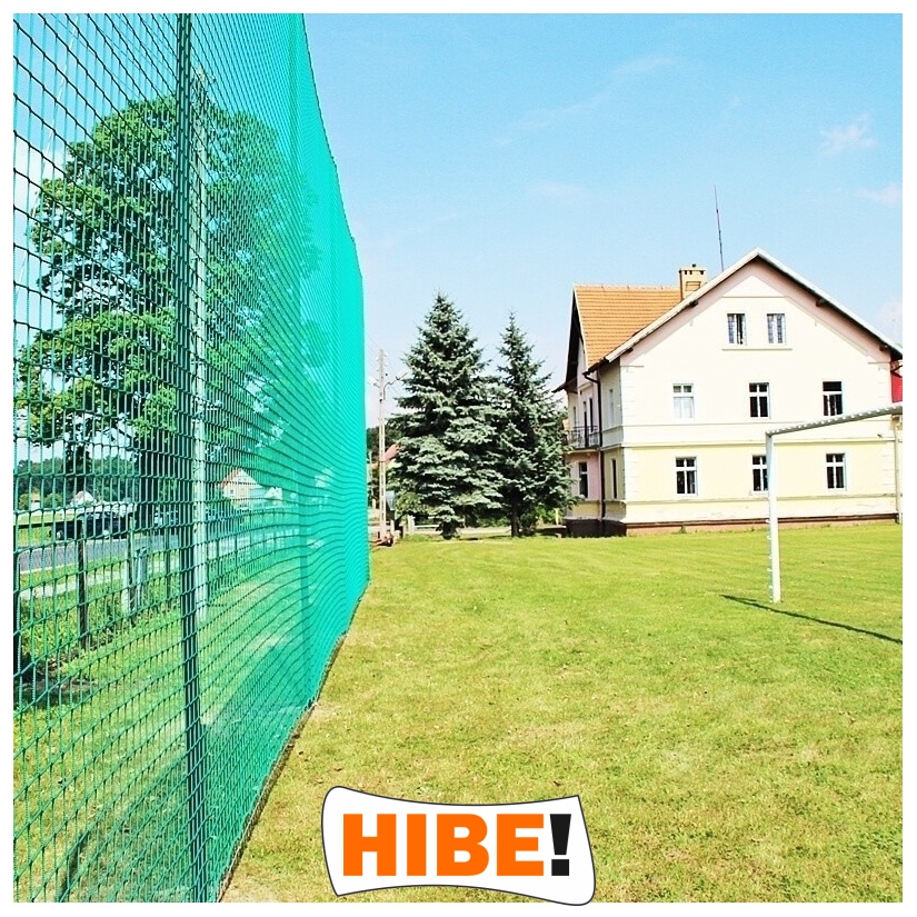 Piłkochwyt 5m wysokości   Siatka oczko 4,5x4,5cm   Grubość siatki 4mm