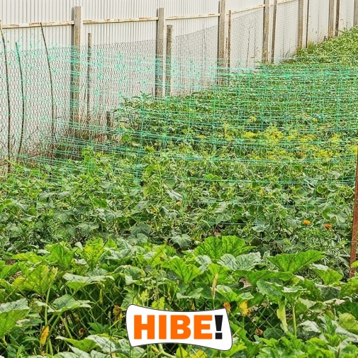  Hibe - Siatka ochronna na autostrady i drogi z polipropylenu, szaro-czarna, o oczku 1x1cm. 