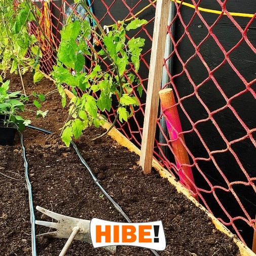   Hibe - Siatka na autostrady i drogi z polipropylenu, szara i czarna, do montażu na twoje wymiary, z oczkiem 1x1 cm. 